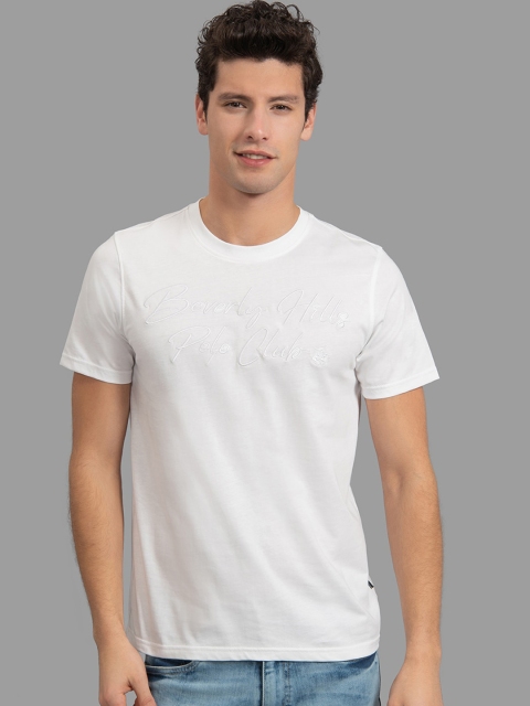 

Beverly Hills Polo Club Men White Solid Round Neck T-shirt