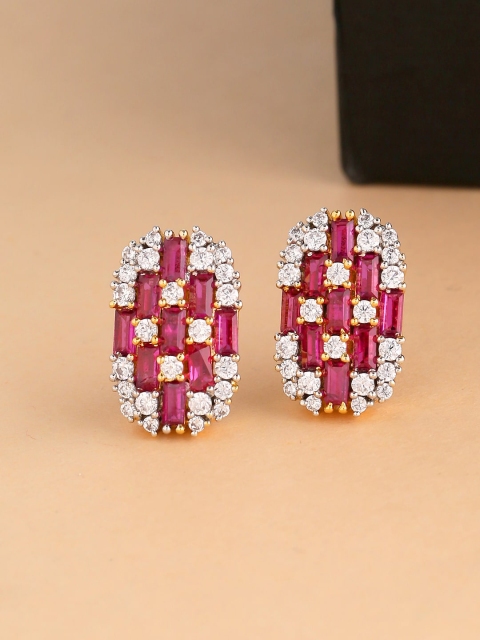 

Tistabene Pink & White Contemporary Studs