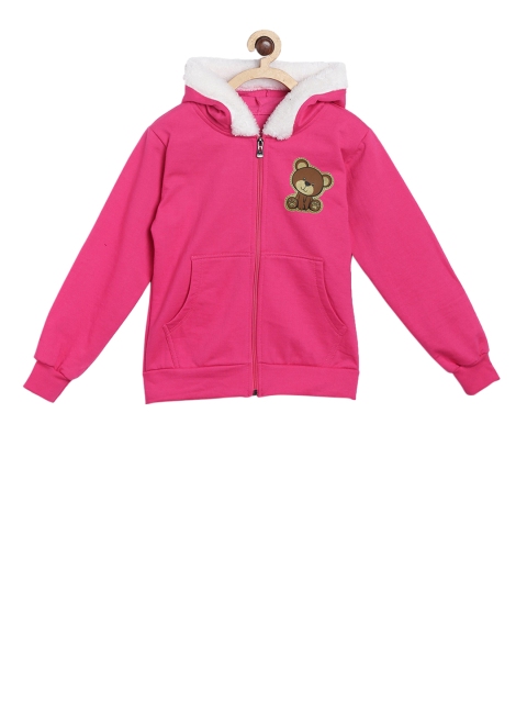 

SWEET ANGEL Boys Pink Solid Hooded Sweatshirt