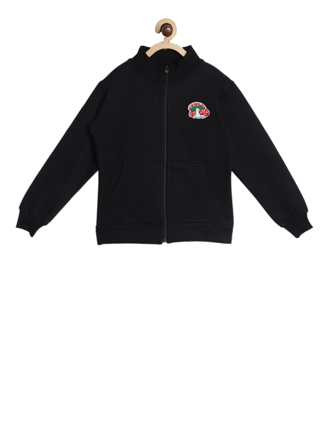 

SWEET ANGEL Boys Black Solid Sweatshirt