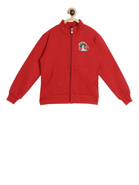 

SWEET ANGEL Boys Red Solid Sweatshirt