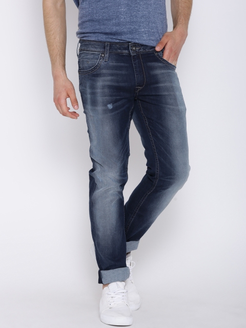 

Pepe Jeans Navy Washed Hatch Fit Jeans, Navy blue
