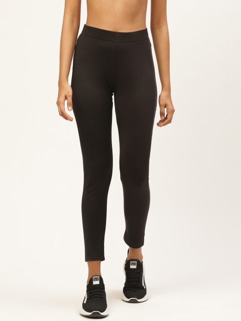 

Sweet Dreams Women Black Solid Running Tights