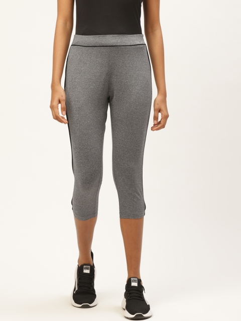 

Sweet Dreams Women Grey Melange Solid 3/4th Workout Tights