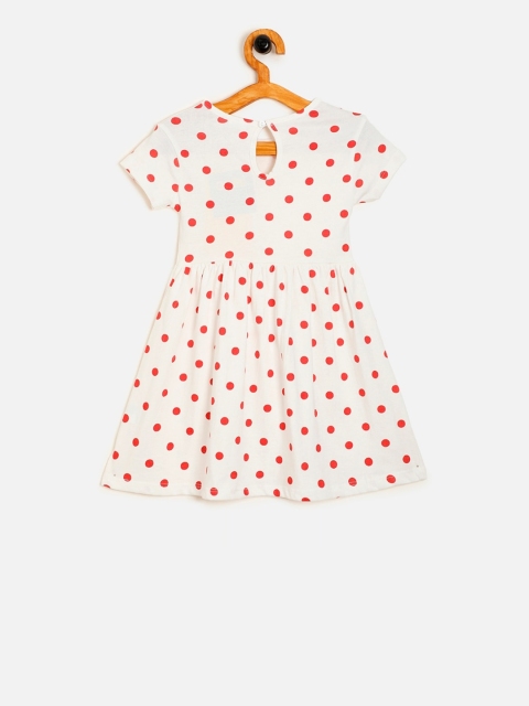 

Aomi Girls Red Printed Fit and Flare Dress