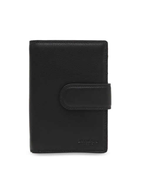 

Da Milano Women Black Solid Two Fold Wallet