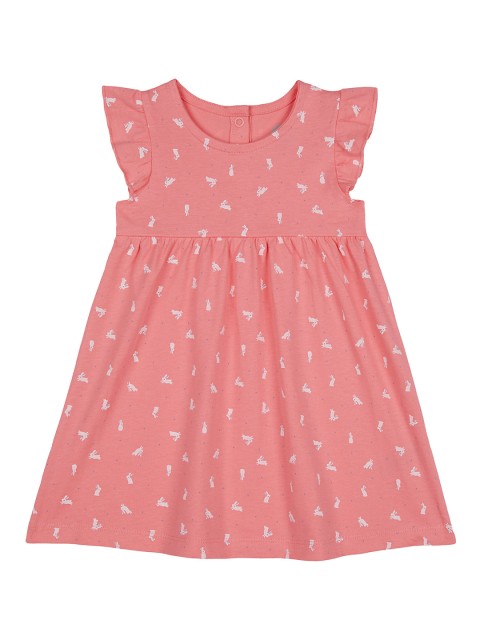 

mothercare Girls Pink Striped A-Line Dress