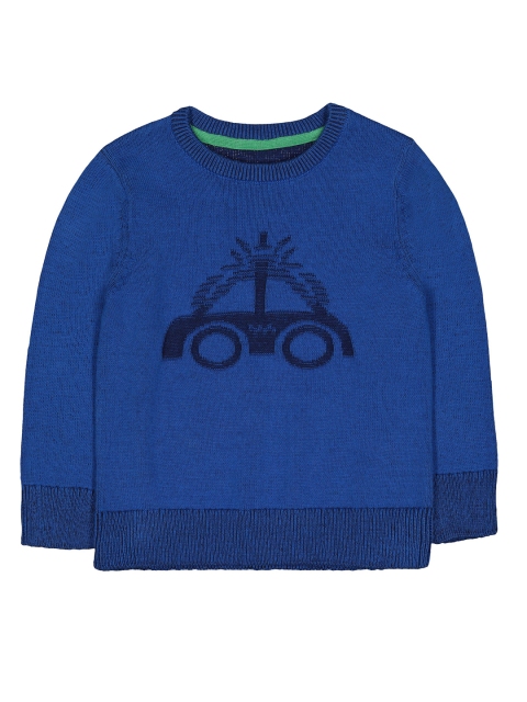

mothercare Boys Blue Self Design Pullover Sweater