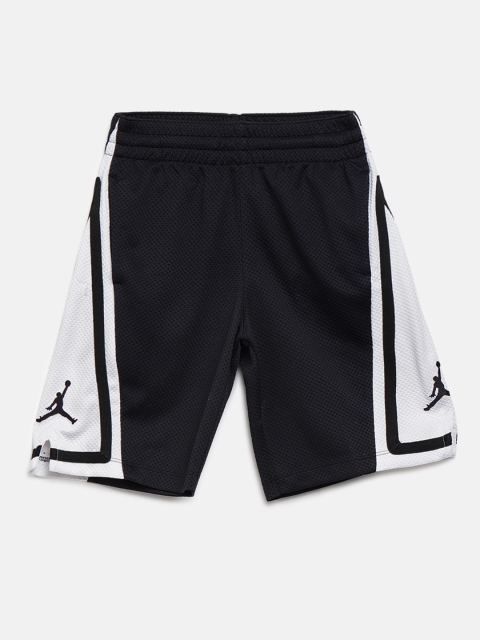 

Jordan Boys Black & White Colourblocked JDB Franchise Sports Shorts
