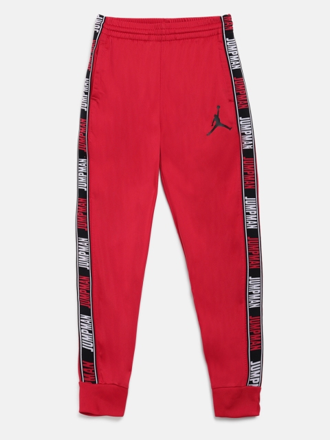 

Jordan Boys Red Solid Jumpman Logo Joggers