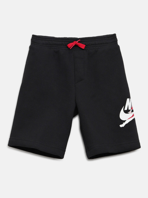 

Jordan Boys Black Solid Jumpman Classics Sports Shorts