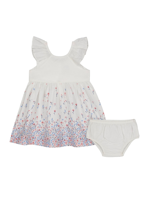 

mothercare Infant Girls White Printed Empire Dress