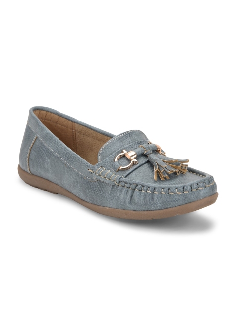 

SALARIO Women Grey Solid Tasselled Loafers