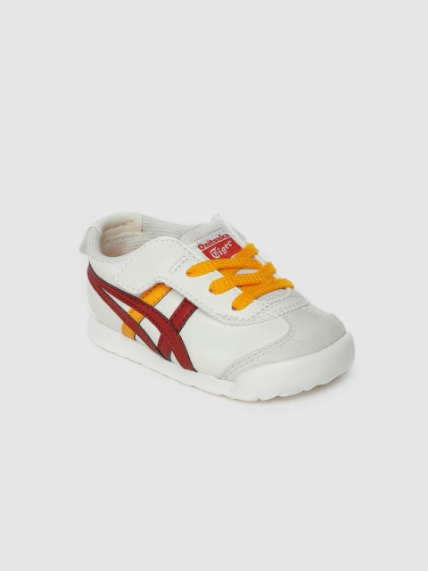 

Onitsuka Tiger Kids Cream-Coloured Solid Mexico 66 Sneakers