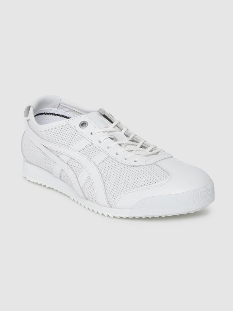 

Onitsuka Tiger Unisex White Mexico 66 Leather Sneakers