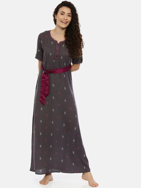 

GOLDSTROMS Charcoal Printed Nightdress