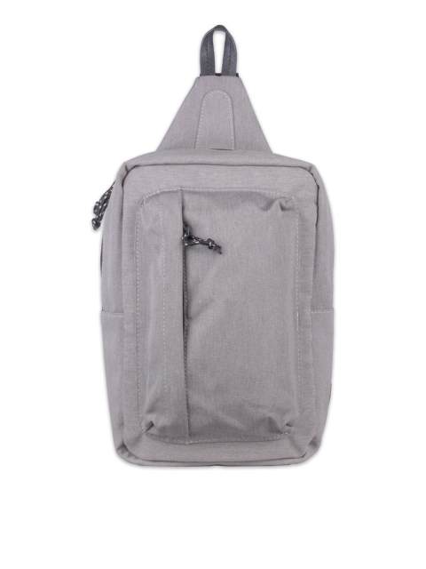

scarters Unisex Grey Solid Crossbody Backpack