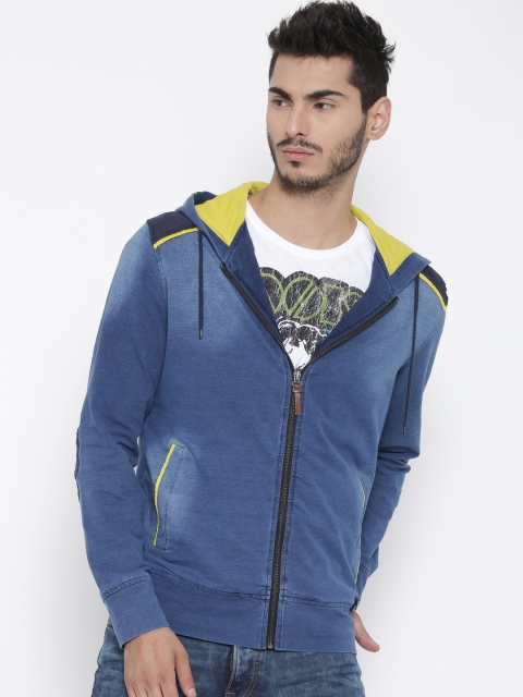 

Kook N Keech Blue Washed Hooded Sweatshirt