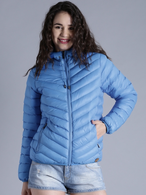 

Kook N Keech Blue Hooded Puffer Jacket