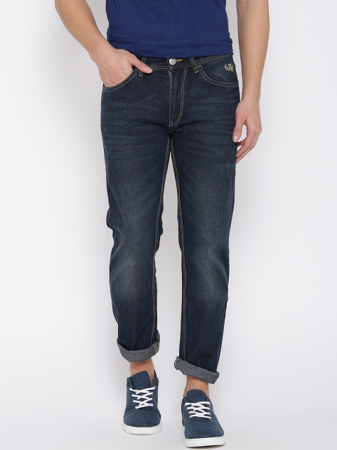 

Flying Machine Navy Washed Prince Fit Jeans, Navy blue