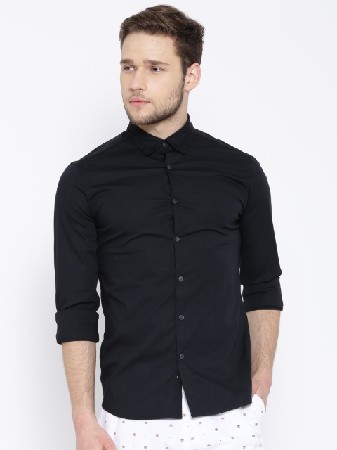 

Flying Machine Black Slim Fit Casual Shirt