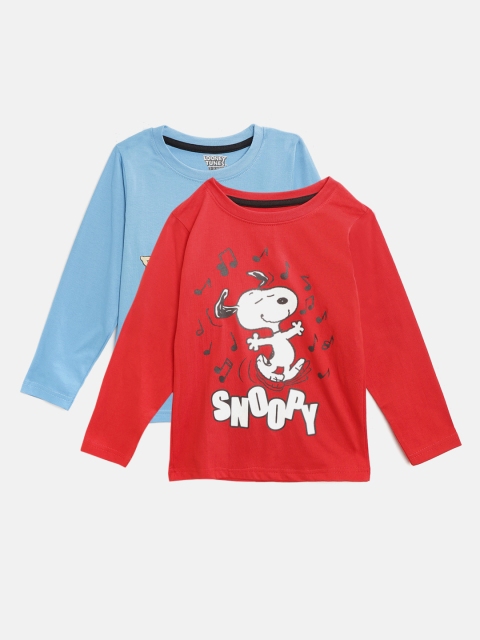 

Eteenz Boys Pack of 2 Assorted Printed Round Neck T-shirts