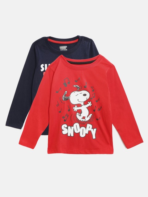 

Eteenz Boys Pack of 2 Assorted Printed Round Neck T-shirts