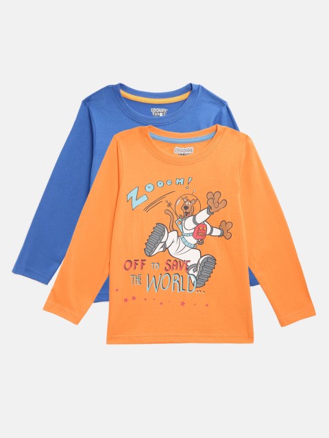 

Eteenz Boys Pack of 2 Assorted Printed Round Neck T-shirts