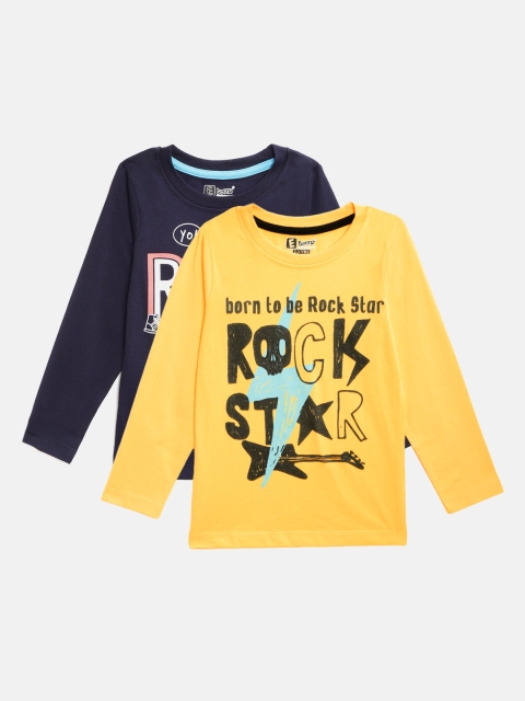 

Eteenz Boys Pack of 2 Assorted Printed Round Neck T-shirts
