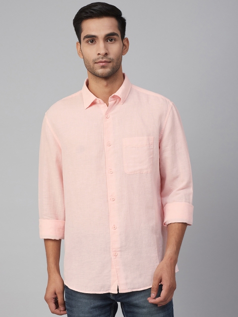 

Marks & Spencer Men Peach-Coloured Relaxed Fit Solid Casual Shirt