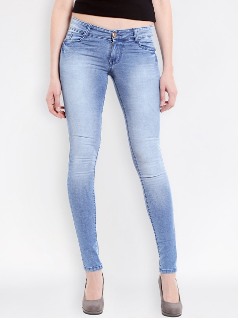 

fungus Women Blue Slim Fit Mid-Rise Clean Look Stretchable Jeans