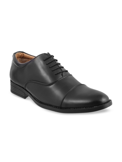 

WALKWAY by Metro Men Black Solid Formal Oxfords