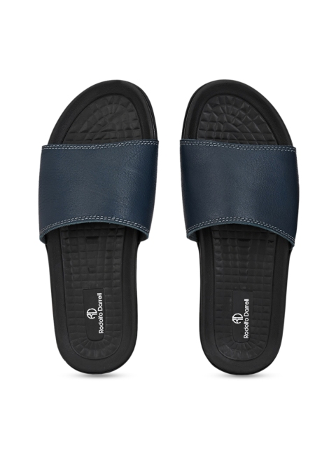 

Rodolfo Darrell Men Navy Blue Leather Sandals