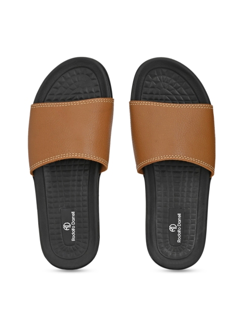 

Rodolfo Darrell Men Tan Brown Leather Sandals