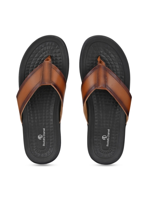 

Rodolfo Darrell Men Tan Brown Leather Sandals