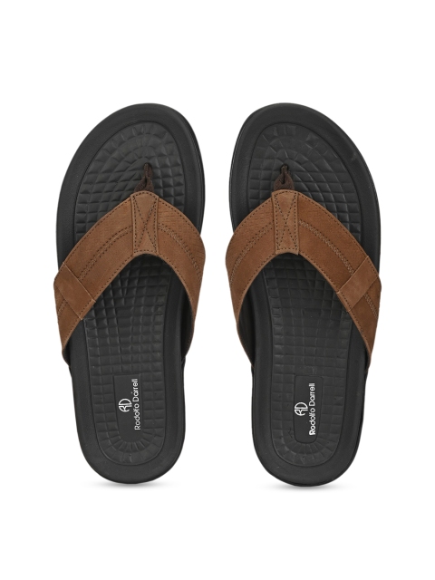 

Rodolfo Darrell Men Tan Brown Leather Sandals