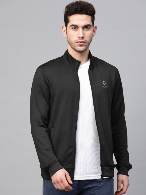 

Jack & Jones Men Black Solid Sporty Jacket