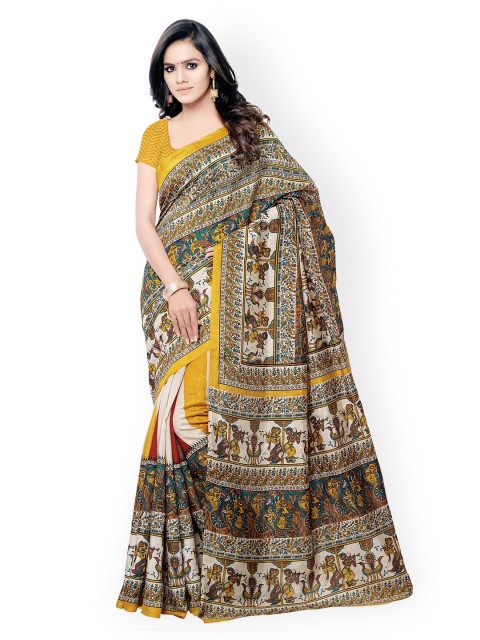 

Saree mall Multicoloured Art Silk Printed Saree, Multi