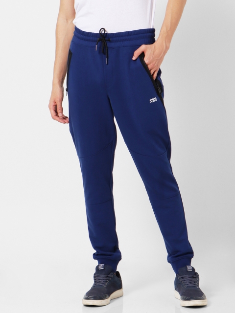 

Jack & Jones Men Navy Blue Solid Joggers