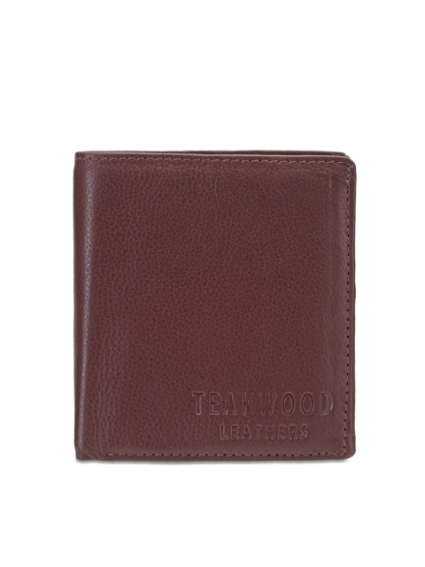 

Teakwood Leathers Men Brown Solid Leather Two Fold Wallet