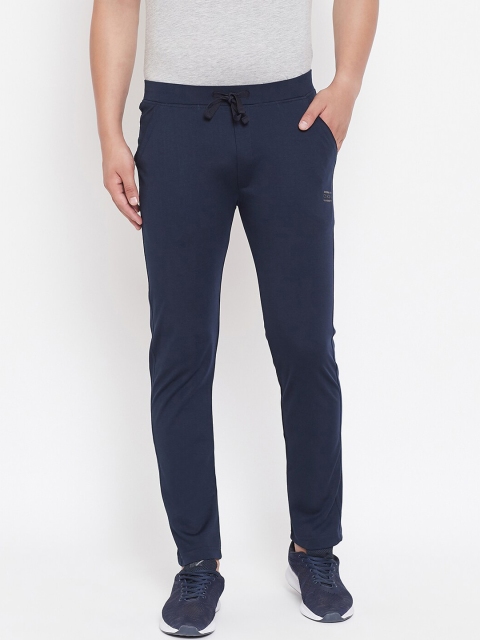 

Okane Men Navy Blue Solid Track Pants
