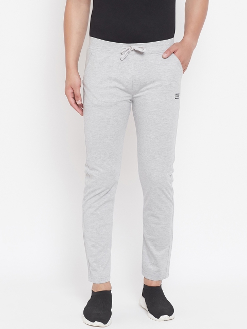 

Okane Men Grey Solid Track Pants