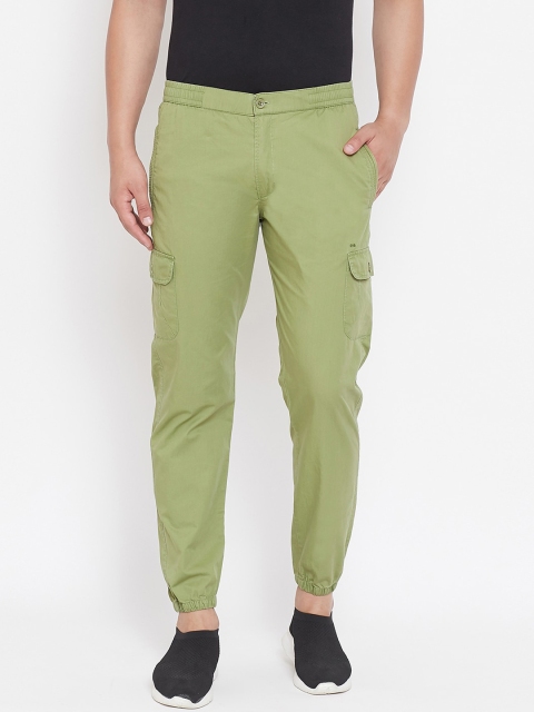 

Okane Men Green Solid Joggers