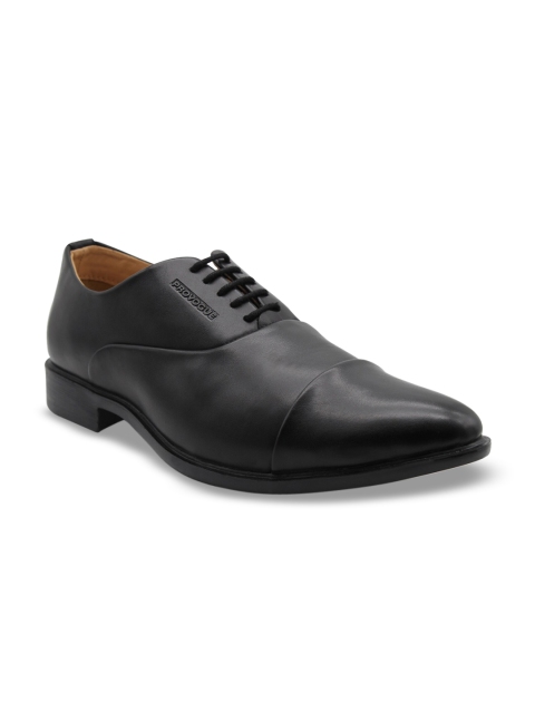 

Provogue Men Black Solid Formal Oxfords