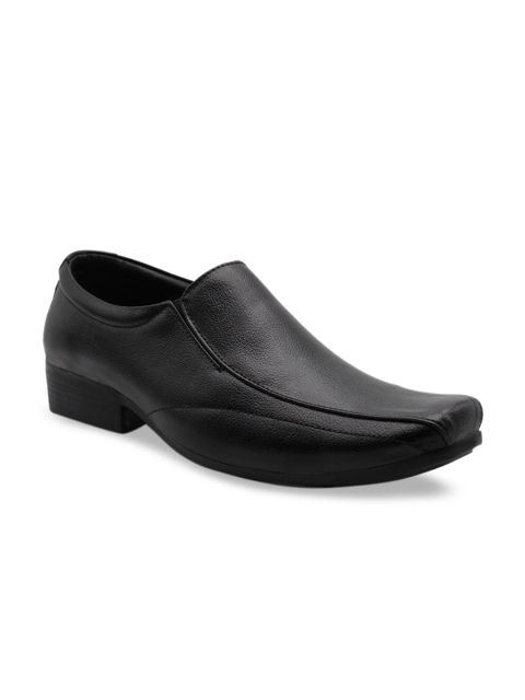 

Provogue Men Black Solid Formal Slip-Ons