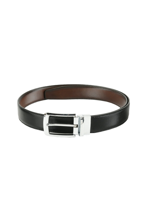 

WINSOME DEAL Men Black & Brown Reversible Textured Belt