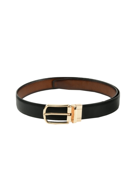 

WINSOME DEAL Men Black & Brown Reversible Textured Belt