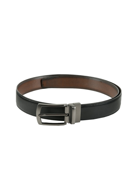 

WINSOME DEAL Men Black & Brown Reversible Textured Belt