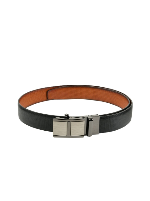 

WINSOME DEAL Men Black & Brown Reversible Textured Belt