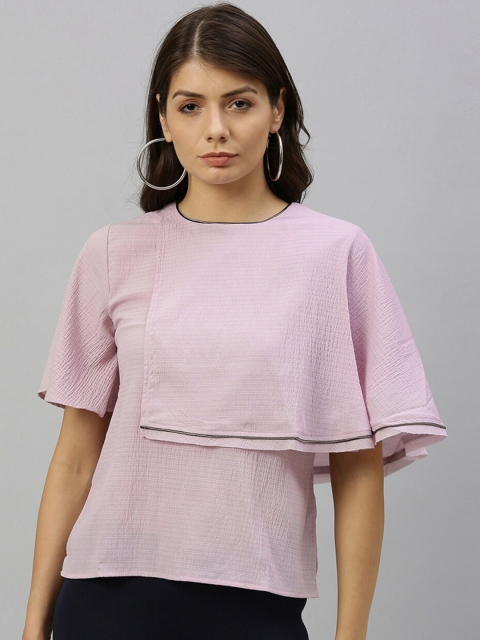 

RAREISM Women Pink Solid Top